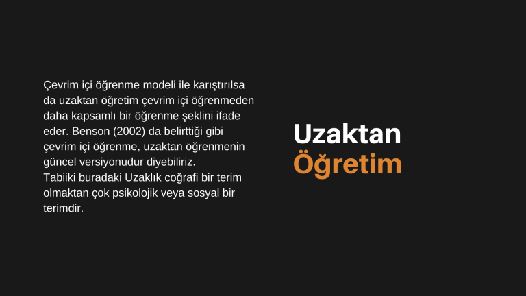 Uzaktan Öğretim Nedir?